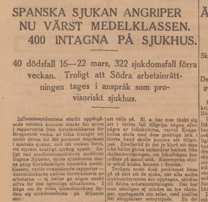 Dagens Nyheter 2 April 1919 Utdrag